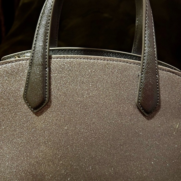 Kate Spade Lilac Frost Glitter Tinsel 2022 Satchel Crossbody Handbag Bag prelove - Picture 8 of 11
